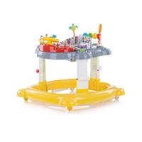 Chipolino Joya Lux 4-in-1 Loopstoel 360° Draaibaar Opvouwbaar Geel - thumbnail