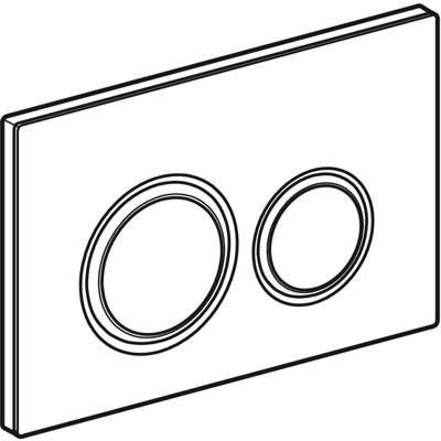Bedieningsplaat Geberit Sigma 50 Round voor 2-toets Spoeling Messing Goud / Mustang Leisteen
