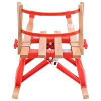 VidaXL Sneeuwslee met rugleuning inklapbaar 119 cm hout - thumbnail