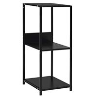 VidaXL Boekenkast 33,5x39,6x79,7 cm bewerkt hout zwart - thumbnail
