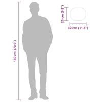 VidaXL Wandspiegel 30x25 cm goudkleurig - thumbnail