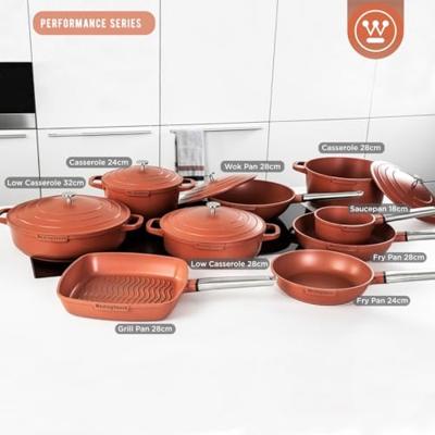 Westinghouse Grillpan Performance Rebel Red 28 x 28 cm - standaard anti-aanbaklaag