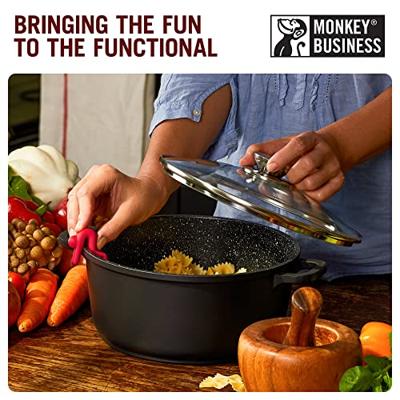 Monkey Business Lid Sid - set van 2 stuks rood + wit Monkey Business Lid Sid - set van 2 stuks rood + wit