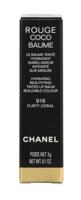 Chanel Rouge Coco Hydrating Beautifying Tinted Lip Balm 916 FLIRTY CORAL Lippenstift 3 g Dames - thumbnail