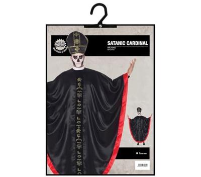 Satantische Kardinaal Kostuum Zwart/Rood