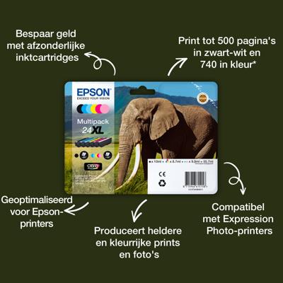 Epson Inktcartridge 24XL Origineel Magenta C 13 T 24334012
