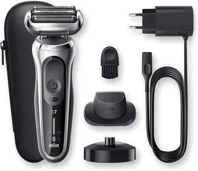 Braun Series 7 70-S4200cs Elektrisch Scheerapparaat Met Oplaadstandaard, Precisietrimmer, Zilver