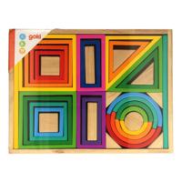 Goki houten bouwvormen fantasie, 38dlg - thumbnail