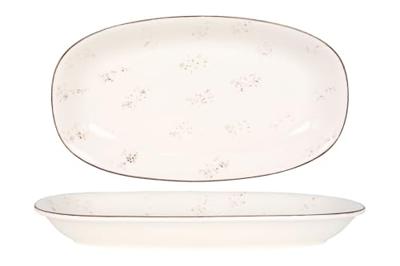 Bonna Serveerschaal - Grain - Porselein - 34x19 cm - set van 2