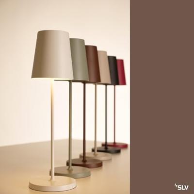 SLV Buiten tafellampVinolina Two wit - oplaadbaar - 1007692