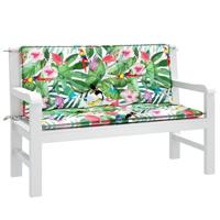 VidaXL Tuinbankkussens 2 st 120x50x7 cm stof meerkleurig - thumbnail