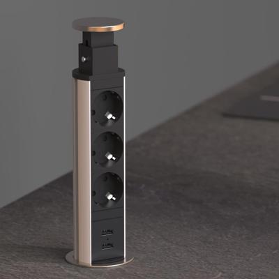 E1 inschuifbare stekkerdoos, 3-voudig stopcontact en 2 x USB inbouw stekkerdoos geschikt voor keuken, woonkamer en kantoor multifunctionele stekkerdoos met 3 standaard stopcontacten, 2 USB-poorte E1 inschuifbare stekkerdoos, 3-voudig stopcontact en 2 x USB inbouw stekkerdoos geschikt voor keuken, woonkamer en kantoor multifunctionele stekkerdoos met 3 standaard stopcontacten, 2 USB-poorte