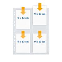 Herma zichtmappen 9x13 cm staand wit 10 hoesjes - thumbnail