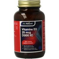 All Natural Vitamine D3 25 mcg (1000 IE) Capsules - thumbnail