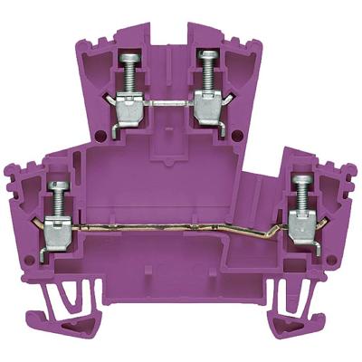 Weidmüller 1068020000 Doorgangsklem 2-etages 5.1 mm Schroeven Violet 100 stuk(s) Weidmüller 1068020000 Doorgangsklem 2-etages 5.1 mm Schroeven Violet 100 stuk(s)