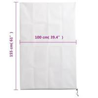 VidaXL Plantenhoezen met ritssluiting 10 st 70 g/m² 1x1,55 m - thumbnail