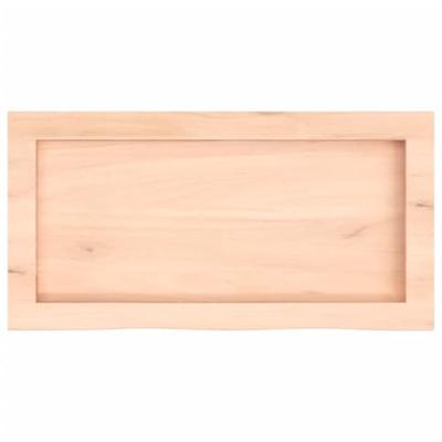 Wastafelblad 60x30x(2-4) cm onbehandeld massief hout Wastafelblad 60x30x(2-4) cm onbehandeld massief hout