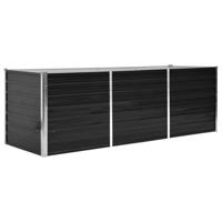 VidaXL Plantenbak verhoogd 240x80x77 cm gegalvaniseerd staal antraciet - thumbnail