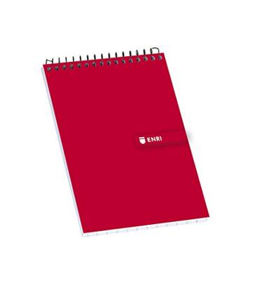 Schrijfblok ENRI Rood 80 Lakens 4 mm (10 Stuks)