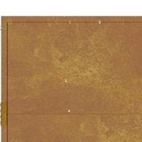 Poort 105x155 cm cortenstaal - thumbnail