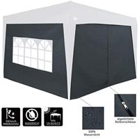 Zijwanden Set van 2 stuks Antraciet voor Capri 3x3 of Casaria vouwtent 3x6 - thumbnail