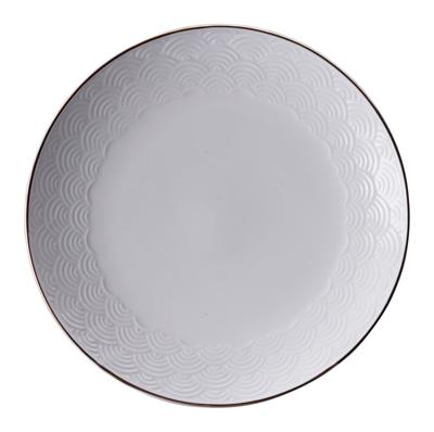 Ontbijtbord met golven - Tokyo Design Studio Nippon White - 19cm