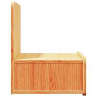 Wandbevestigde nachttafel met lade Wasbruin 44 x 32.5 x 40 cm - thumbnail