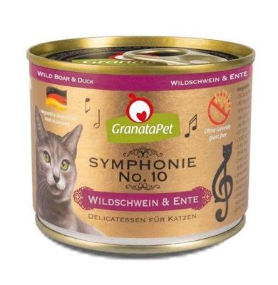 GRANATAPET Symphonie No.10 Wild boar and duck- nat kattenvoer - 200g