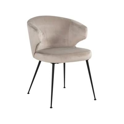 Richmond Eetkamerstoel 'Xandra' Velvet, kleur Khaki Richmond Eetkamerstoel 'Xandra' Velvet, kleur Khaki