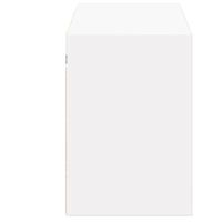 Tv-wandmeubel met LED-verlichting 130x31x45 cm wit - thumbnail