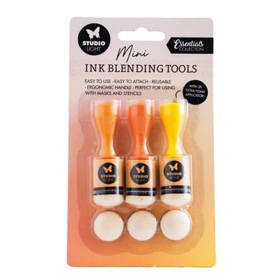 Studio Light • essentials ink blending tools + replacement foam pads 20mm 6stuks