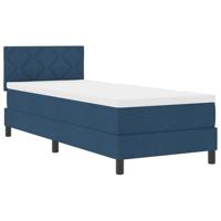 Boxspringbed met matras met matras Blauw 80 x 200 cm Stof - thumbnail