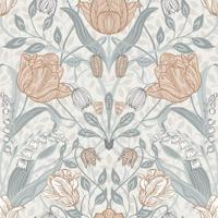 Dutch Wallcoverings Apelviken - Filippa White/Gr/Pink - Wit/Grijs/Roze - thumbnail