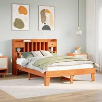 Bedframe zonder matras massief grenenhout wasbruin 150x200 cm - thumbnail