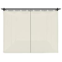 Prieel met gordijnen 6x3 m staal crèmekleurig - thumbnail