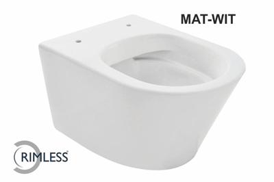 Wandcloset Wiesbaden Vesta Rimless 52 cm Mat Wit (Excl. zitting)