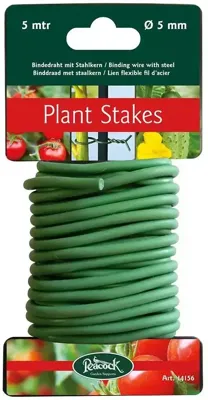 Peacock binddraad met staal 5 meter - ø 5 mm Peacock binddraad met staal 5 meter - ø 5 mm