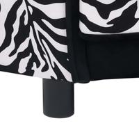 VidaXL Hondenbank 68x38x38 cm pluche zwart - thumbnail