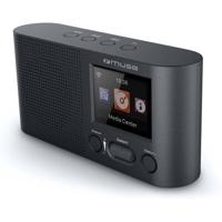 Muse M-112 DBT - DAB radio en wekkerradio met dubbel alarm (FM, DAB, DAB+, Bluetooth, AUX-ingang, hoofdtelefoonaansluiting), zwart - thumbnail