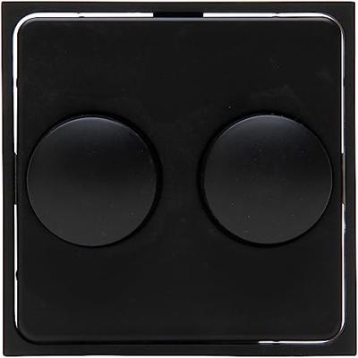 KOPP - Afdekplaat/Centraalplaat - Athenis HK07 - DUO Dimmer - Mat Zwart