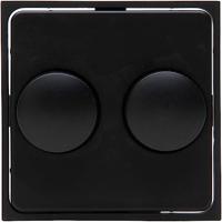 KOPP - Afdekplaat/Centraalplaat - Athenis HK07 - DUO Dimmer - Mat Zwart - thumbnail