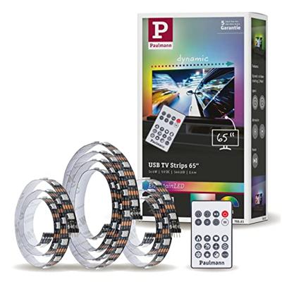 Paulmann TV Strips 65 Zoll 78881 LED-strip basisset Met USB-aansluiting 5 V 2.4 m RGB 1 set(s)