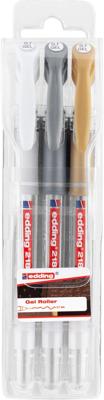 Edding • gel roller 0.7mm assortment 3pcs Edding • gel roller 0.7mm assortment 3pcs