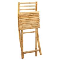 Tuinstoelen 2 st inklapbaar 43x54x88 bamboe - thumbnail