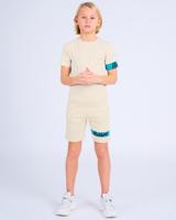 Malelions Captain 2.0 Shirt Kids Beige/Blauw - Maat 116 - Kleur: Beige | Soccerfanshop - thumbnail