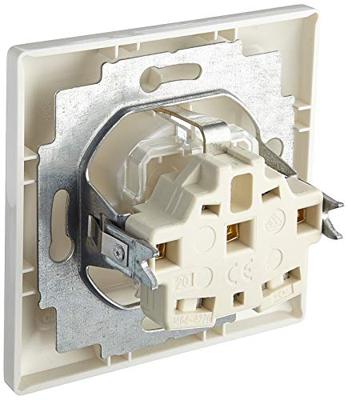Busch-Jaeger 20 EUJ-914 Wandcontactdoos met randaarde Inzetstuk 1-voudig Busch-balance SI Alpine-wit 1 stuk(s)