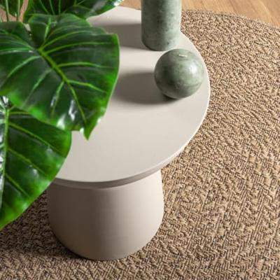 Vloerkleed 90 cm voor binnen en buiten jute look - thumbnail