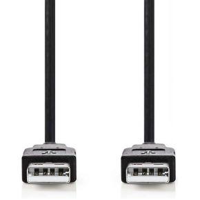 Nedis USB-Kabel | USB-A Male | USB-A Male | 480 Mbps | 2 m | 1 stuks - CCGB60000BK20 CCGB60000BK20