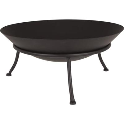 Vuurschaal - zwart - 47x47x21 cm