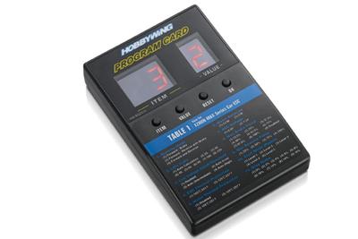 Hobbywing programmeerkaart (Xerun, Stock, EZRun, Quicrun) Hobbywing programmeerkaart (Xerun, Stock, EZRun, Quicrun)